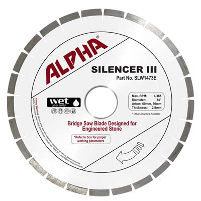 Alpha Professional Tools Silencer III 10" Granite/Eng.Stone