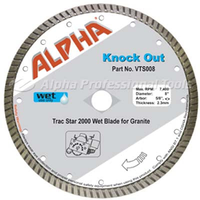[VTS008] Alpha Professional Tools Knock Out Blade 8"-Trac Star