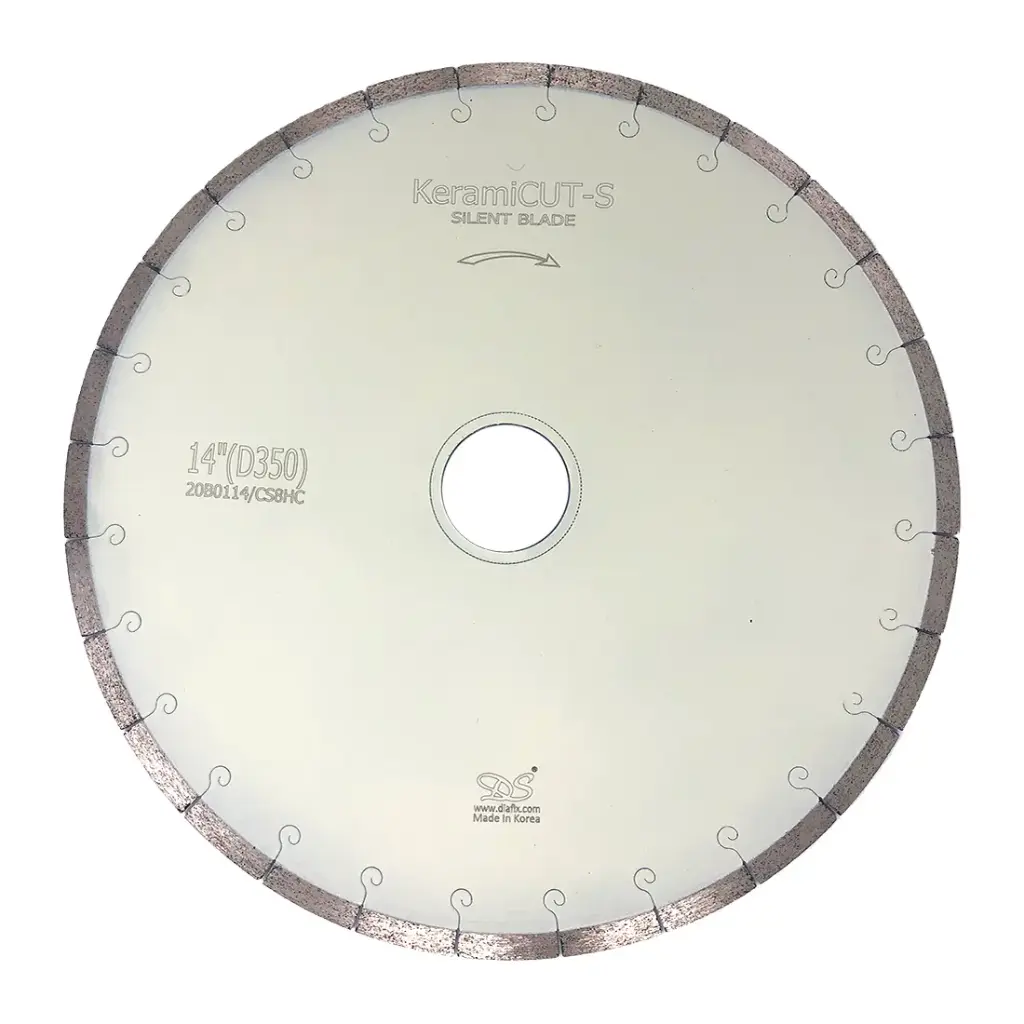 14" KeramiCUT-V Silent UCS-Master Blade for Dekton/Porcelain Approved by Cosentino for Dekton