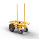 Abaco Easy Moving Dolly-White Rubber