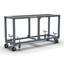 Abaco Working Table With Caster-White Rubber