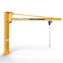 Column Articulate Crane (6M Of Arm Length, 110V, 1 Phase) ( Jib Crane)-Wire Hoist