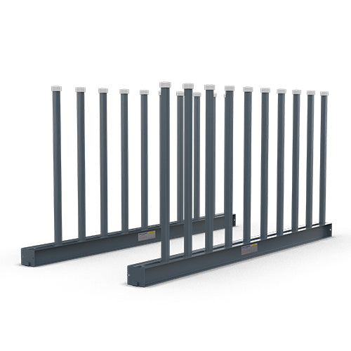Slab Rack-White Rubber(Include 2 Base And 20 Pole)