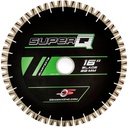 Diamax Cyclone S Super Q Silent Core - 14" Wet Bridge Saw Blade for Engineered Stone, Granite and Quartzite - 50/60 mm Arbor Size - 20 mm Segment - 1900 RPM - BSH50602 Bushing