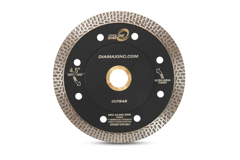 4.5" Cyclone Ultra Mesh Turbo Blade 1.3t x 10w x 7/8"-20mm-5/8"