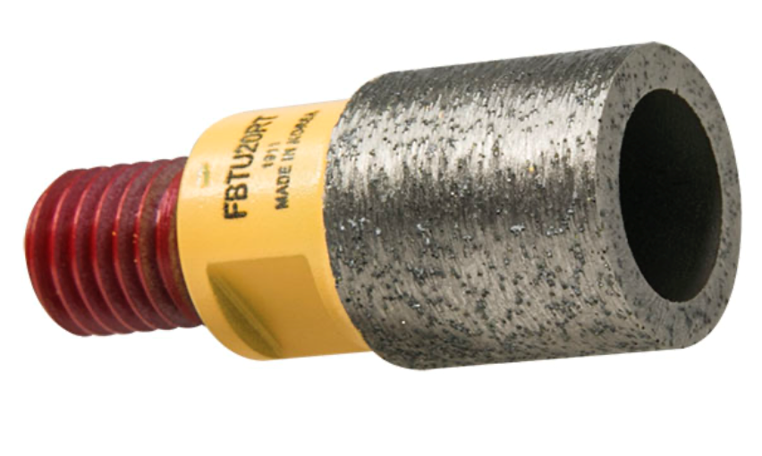 Cyclone Ultra Finger Tip for Dekton, 20mm x 20H x Reverse Thread M12 Bolt