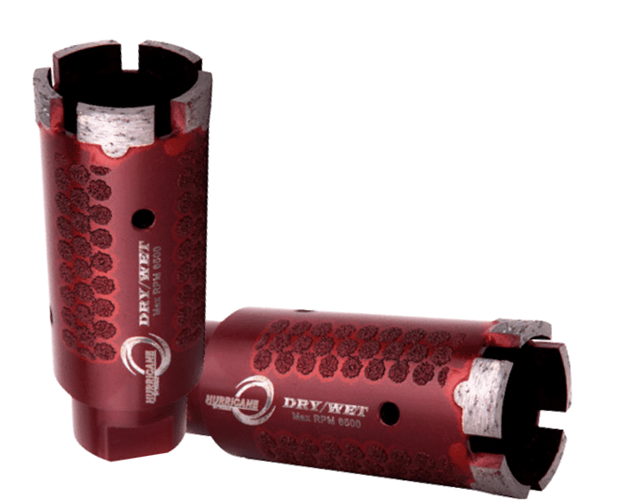 [CDBYHD114] 1 1/4" Hurricane Dry Core Bit Mini T-Seg with Side Protection