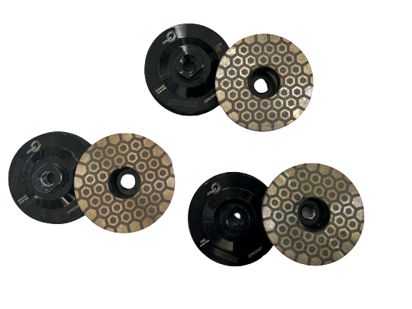 4" Cyclone Flat Resin HEX Cup Wheel Coarse 