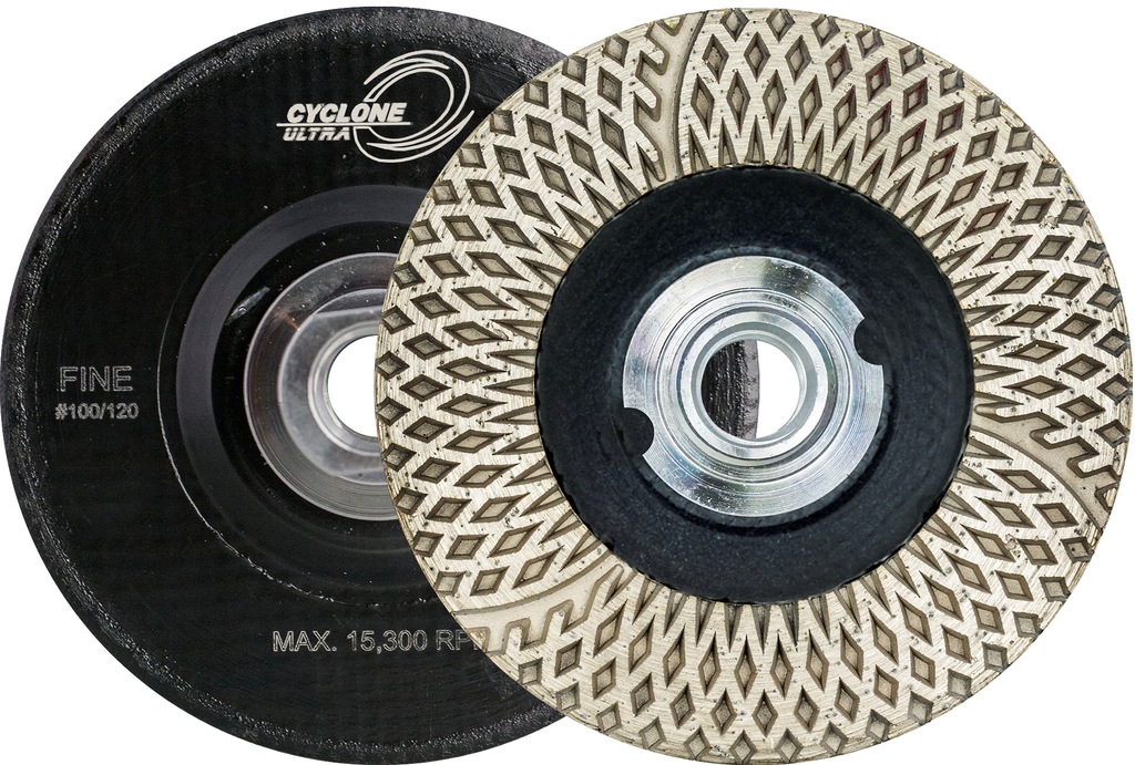4" Cyclone Ultra Fiber Cup Wheel Fine