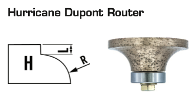 30mm Hurricane Dupont Router Pos. 0(Shape H)