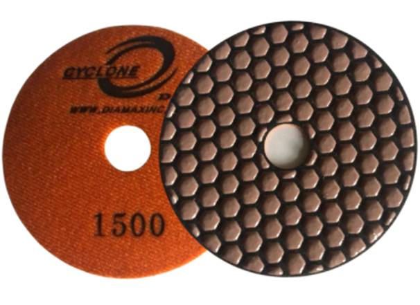 4" CycloneHexaDry Pad 400 Grit