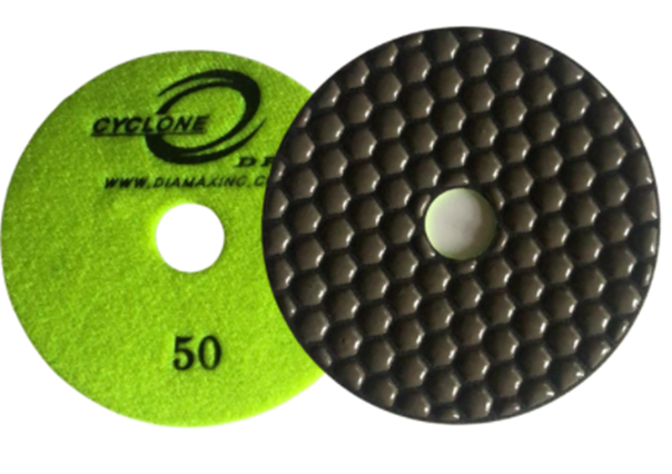 4" Cyclone HexaDry Pad Black Buff