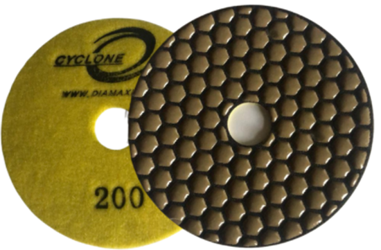4" Cyclone HexaDry Pad White Buff
