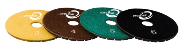 4" Cyclone Pos. 3 Snail Lock Velcro Pad