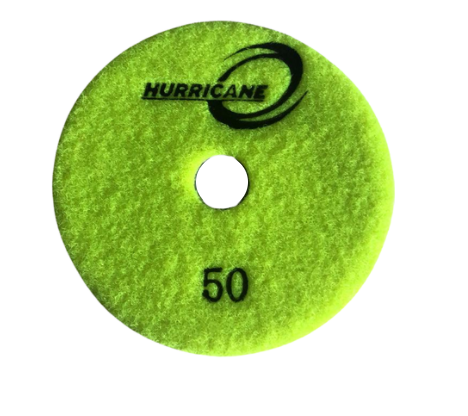 4" Hurricane ES 7-step White Resin 50 grit
