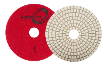 5" Hurricane ES White Resin 3-Step  Pad #1