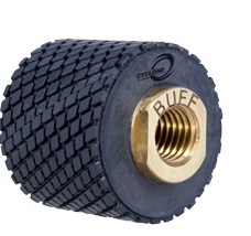 2" Cyclone Resin Drum Polisher White Buff