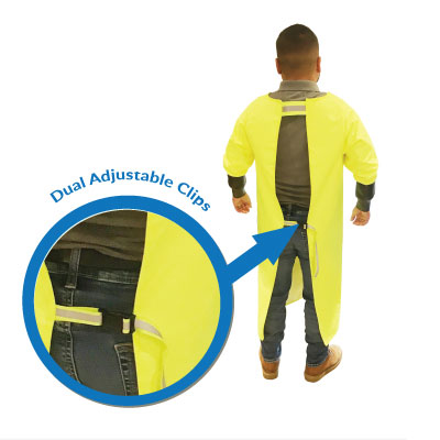 Alpha Waterproof Apron - Long Sleeved - Small 42"L x 41" W (107cm L x 104cm W)