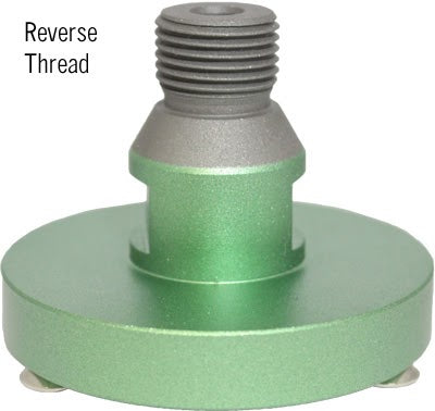 APEXX Reverse-Thread CNC Adapter 50mm x 3-Holes x LH-1/2"-Gas