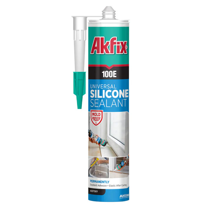 Akfix 100E Universal Silicone Sealant - White