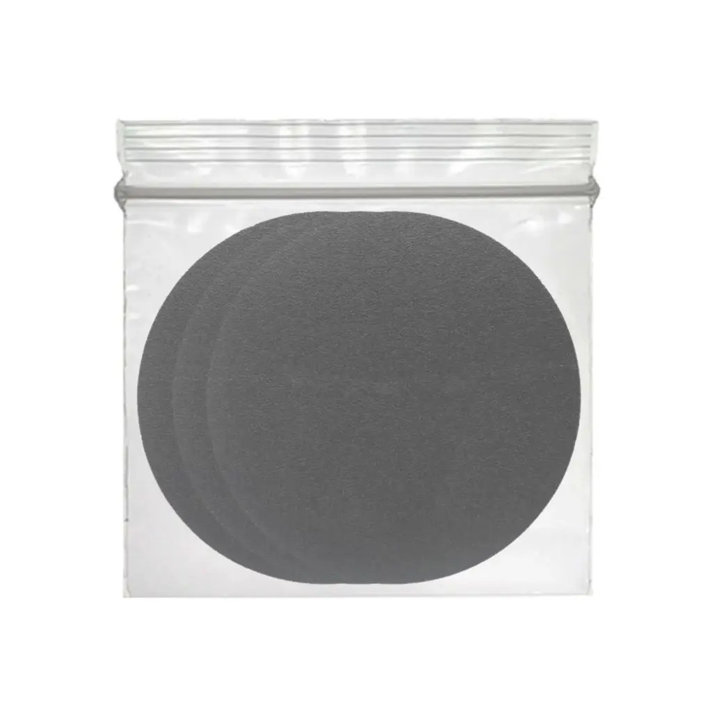 #600 - 4-1/2" x 10pcs Sand Paper - Silicon Carbide Velcro Back