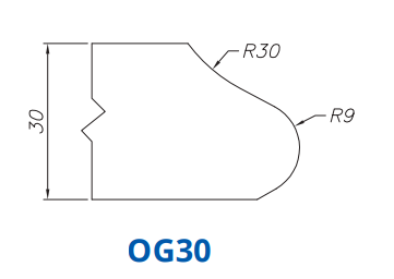 Marmo Elettromeccanica SS25152 PROFILE 30mm Roman Ogee OG30 Technology Longlife+ Position 5