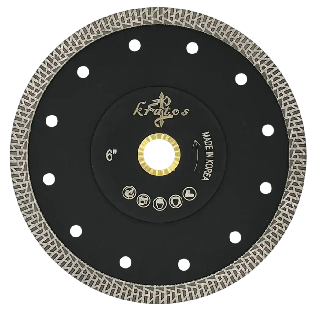 Kratos 6 " Mesh Thin Turbo Blade for Ultra-Compact - Dekton - Tile & Glass