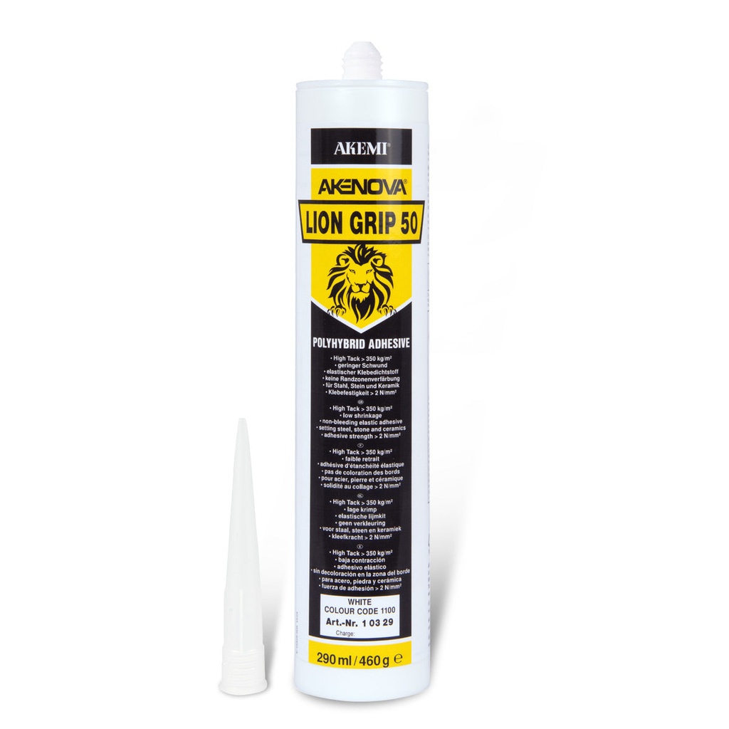 [NOVA.10329] Akemi Akenova Lion Grip 50 Adhesive 290 mL Cartridge