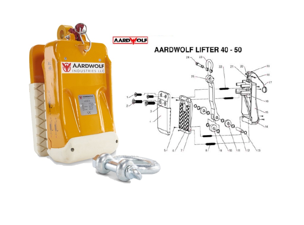 [AL30/40/50-02] AL30/40/50-02 Aardwolf Lifter 30/40/50 M16x10 Bottom Bolt