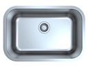 PrimaSink BR-2718R50 27'' x 18'' Single bowl Undermount Kitchen Sink - 18 Gauge Stainless Steel