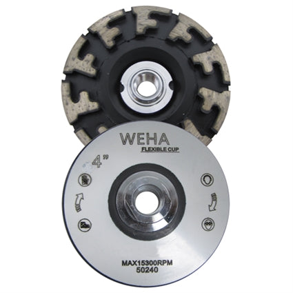 [50240] Weha 4" Aggressor Cupwheel Coarse