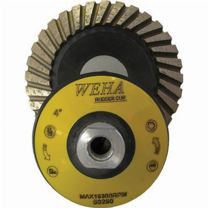 Weha 5" Rubber Diamond Cupwheel
