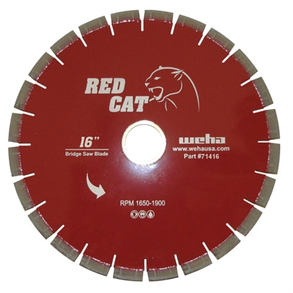 [71414] Weha 14" Red Cat Bridge Saw Blade