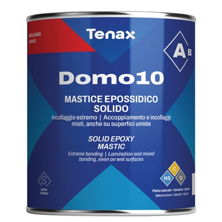 [1RAA00BG60A] Tenax Domo 10 A+B Knife-Grade Epoxy — Part A Resin, 4 L