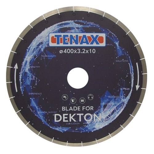 [4D-41868] Tenax Dekton 16" Bridge Saw Blade — Wet-Cut Ultra-Compact Surfaces (Cosentino Approved)