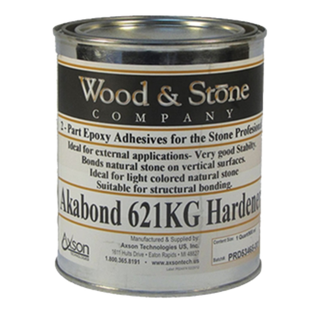 [F015531] Wood & Stone Akabond 621 KG Part B — Hardener for Clear Knife-Grade Stone Epoxy (1 Quart)