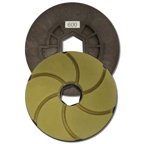 Tenax 5" Snail Lock W Quartz Automated Edge Polishing Wheel 600 W