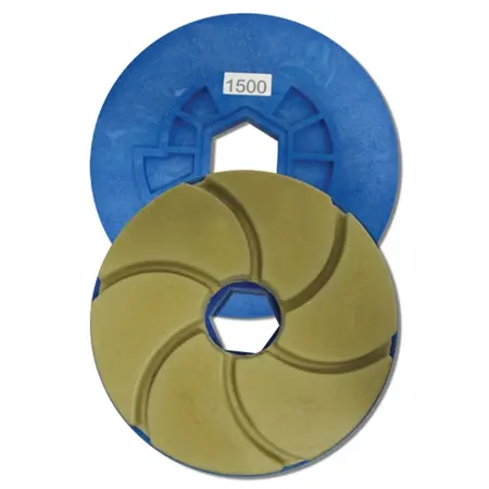 Tenax 5" Snail Lock W Quartz Automated Edge Polishing Wheel 1500 W