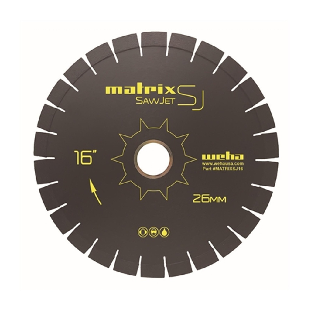 [MATRIXSJ16-26] 16" Matrix SJ SawJet Blade 26mm