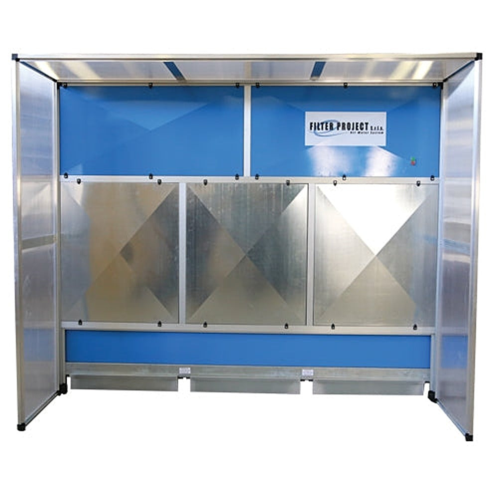 Filter Project TEC714 Automatic Dry Dust Collection Booth — 10 ft (3 m), Stainless Steel