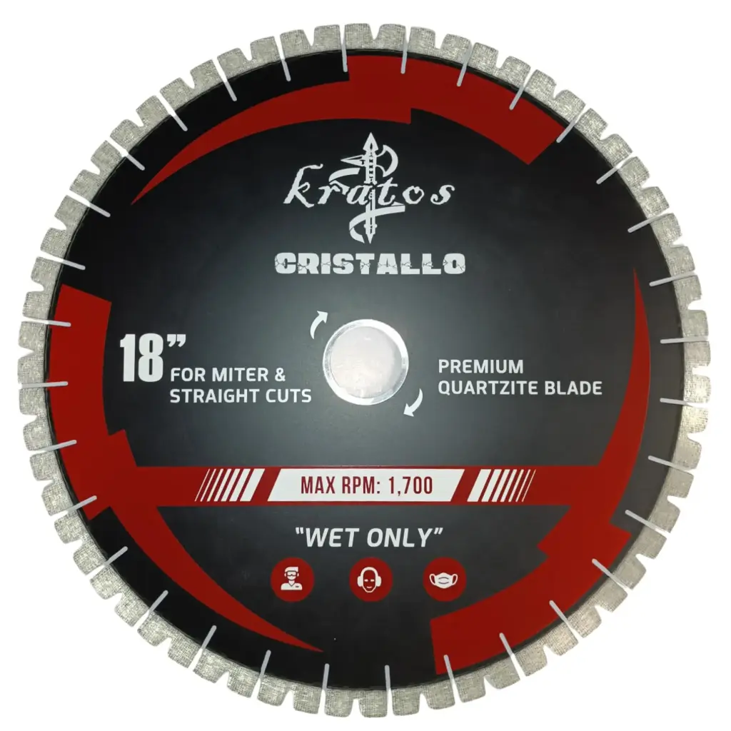 18" Kratos Cristallo premium quartzite blade 18" X .135" X 20MM X 50/60