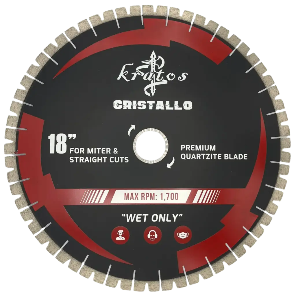 18" Kratos Cristallo premium quartzite blade 18" X .135" X 20MM X 50/60