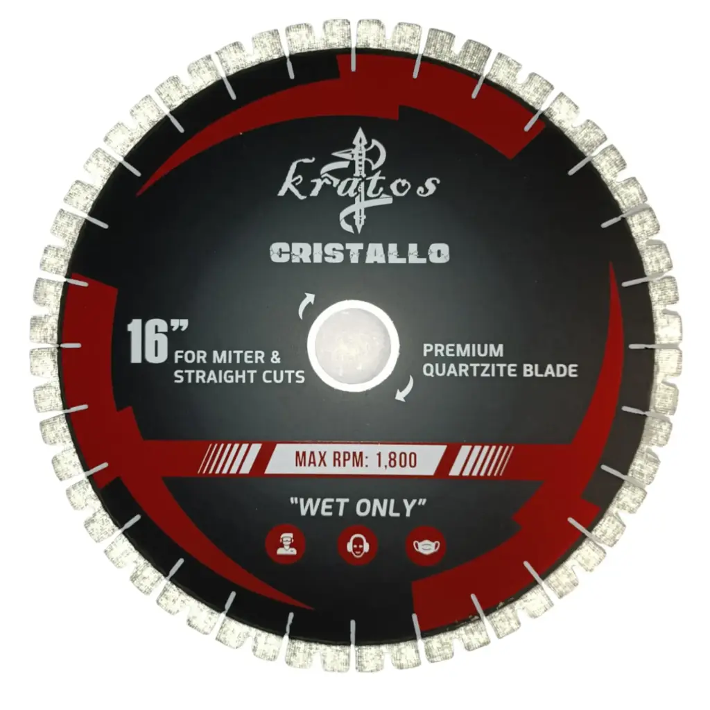 16" Kratos Cristallo premium quartzite blade 16" X .125" X 20MM X 50/60