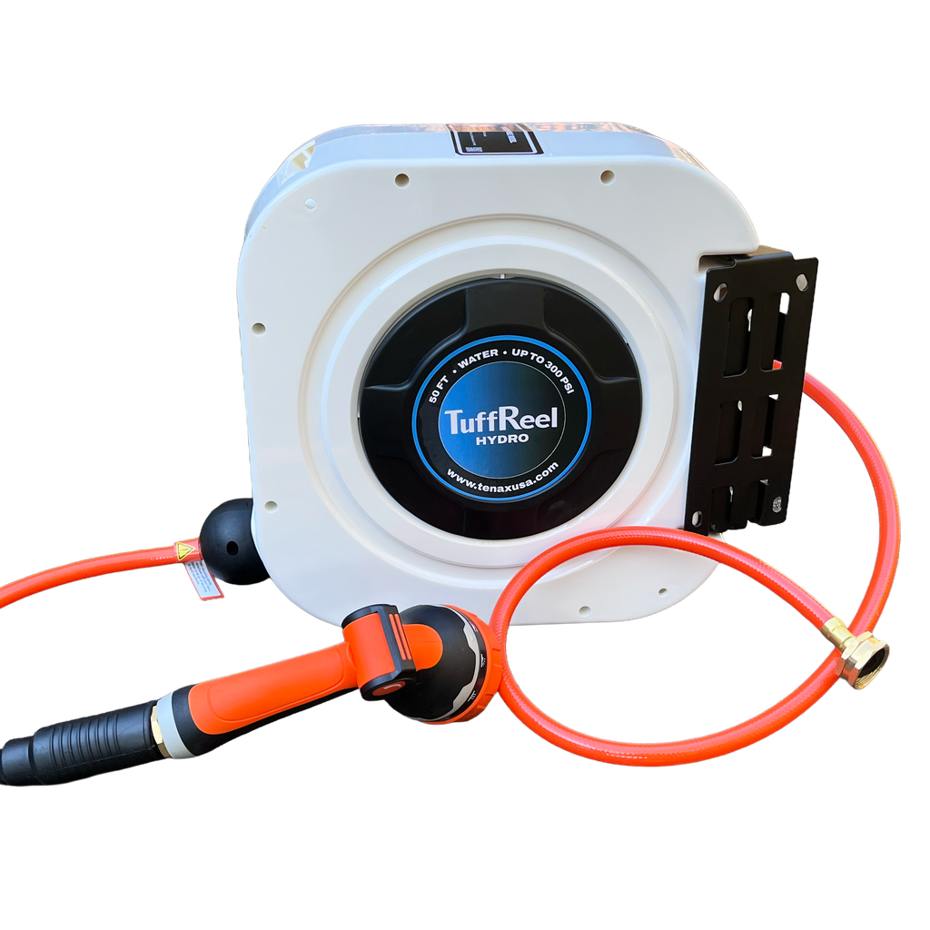 [4601] Tenax TuffReel Hydro 50 ft Water Hose Reel