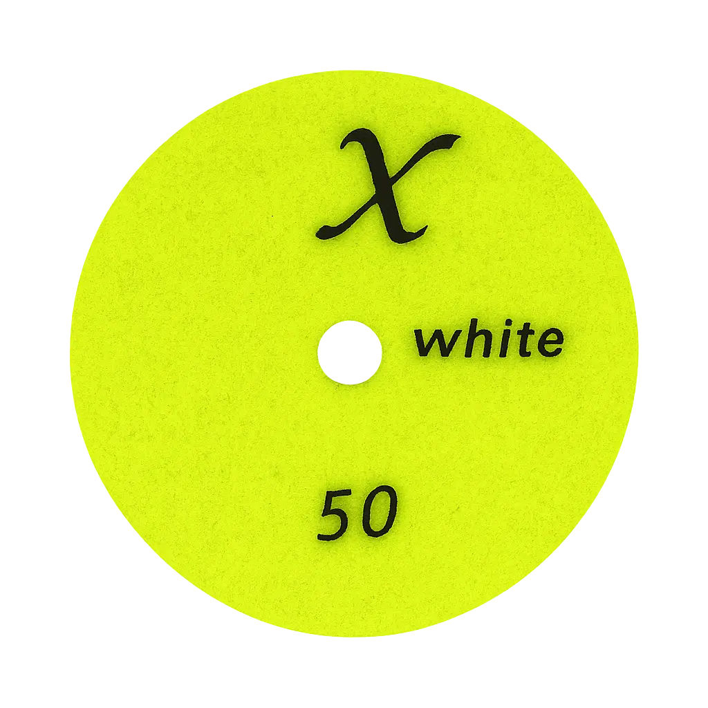 XW-Series 4" Wet Polishing Pad with White Resin