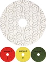 MUSTANG Z 3-Step White Resin 4" Pad for Quartz/Granite