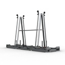 Abaco Folding One Stop A-Frame - With out Caster- Black Rubber