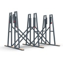 Triple Side Truck Folding Truck A-Frame-White Rubber
