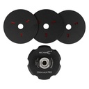 Click-Lock PRO 4" Magnetic Pad Holder — Quick-Change System for Angle Grinder Polishing