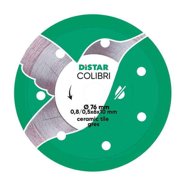DiStar Colibri 3" Diamond Blade for Ceramic & Porcelain — Precision Chip-Free Detail Cutting
